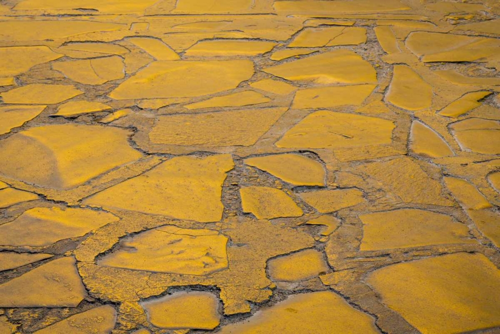 Mexico Morning sun on cobblestone street